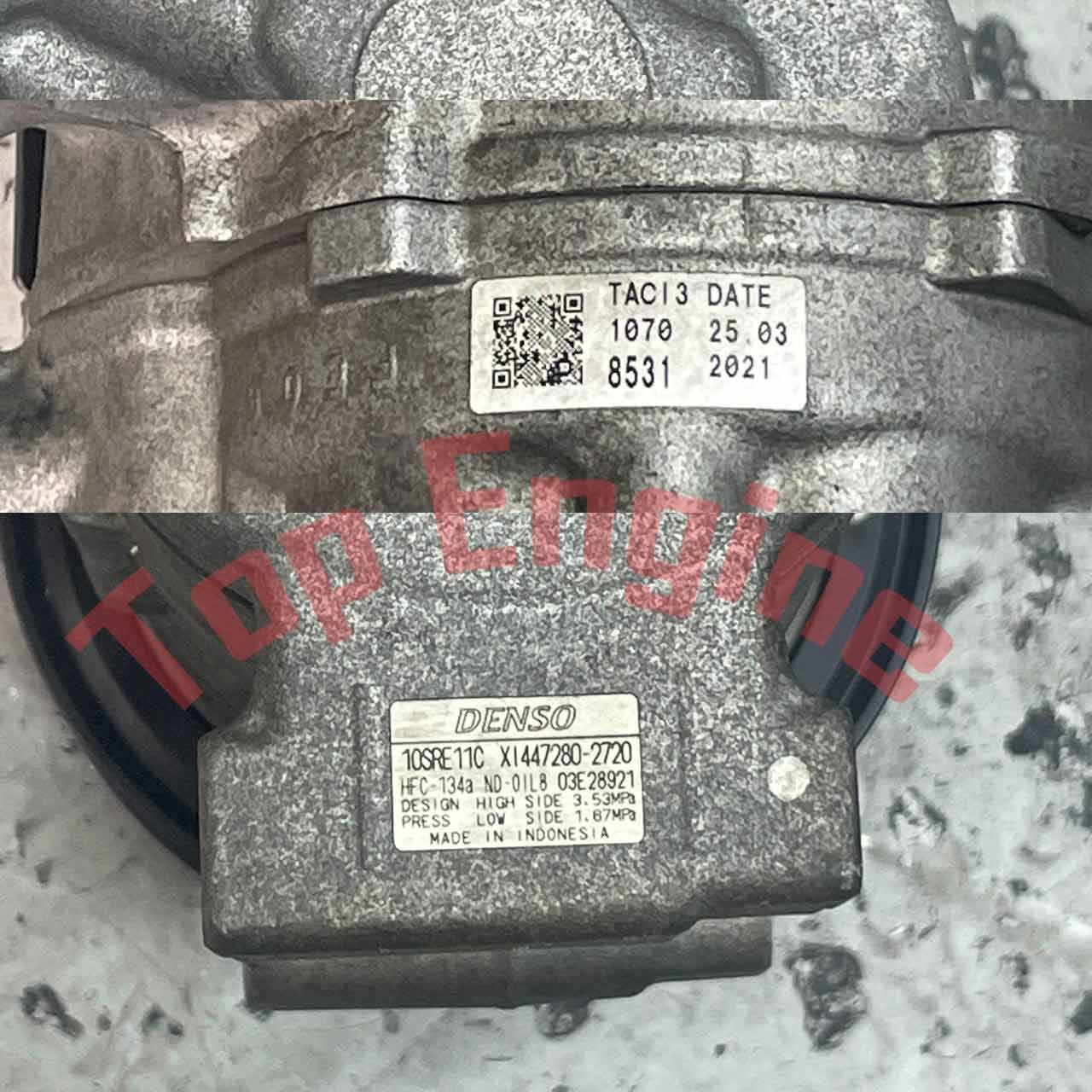Denso 10SRE11C AC Compressor 447280-2720 for Toyota Hilux Fortuner 1GD 2GD 2TR 2015+